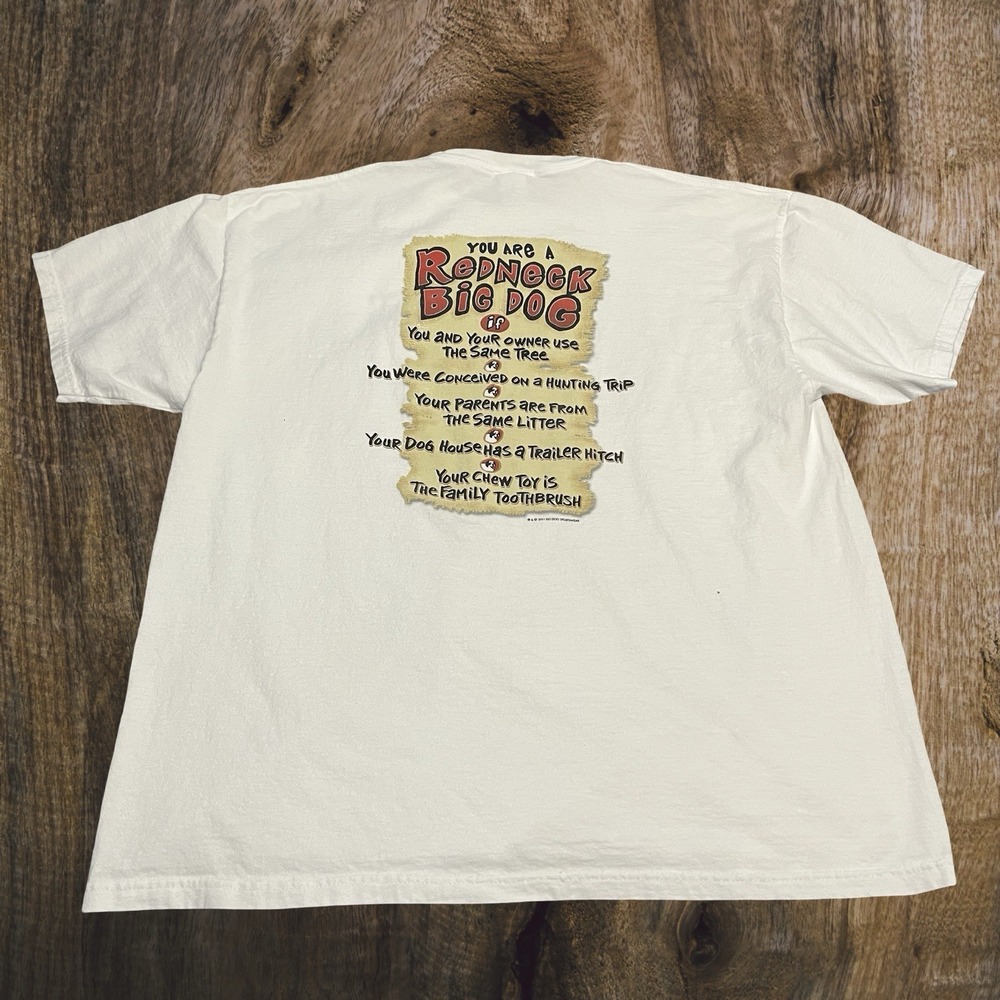 Y2K 2001 Big‎ Dogs Redneck Big Dog Shirt XL